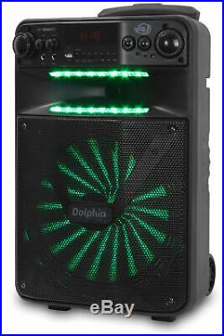Dolphin 2500W Rechargeable 12 Portable Bluetooth Speaker with LED's SP-1200RBT