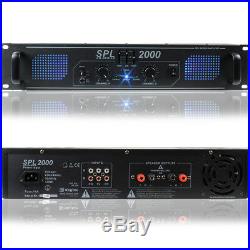 Dual 15 Complete DJ PA Party Disco Speakers + Amplifier Band Sound System 2000W