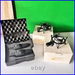 Dual AKG C3000 Condenser Microphones Boxed + Audio-technica AT8441 Grips Boxed
