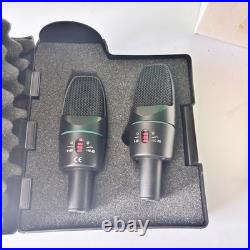 Dual AKG C3000 Condenser Microphones Boxed + Audio-technica AT8441 Grips Boxed