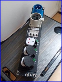 Dynacord 2U Rackmount Power Distro 9 Universal/UK Mains Socket 19 Unit
