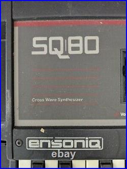 Ensoniq SQ-80 Vintage Synthesizer with cartridges