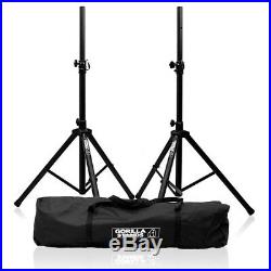 Evolution RZ12A Active 2000W 12 DJ Disco PA Speaker Package (Pair) with Stands