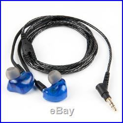 FCS210 Blue Dual Dynamic Driver In Ear Monitor Earphone FREE GLOBAL SHIPPING