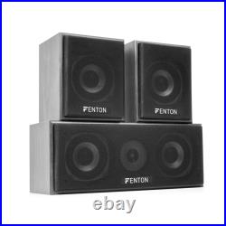 Fenton 5.0 Surround Sound Speakers System Hi Fi Home Cinema Theatre Black