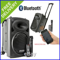 Fenton Active Powered 10 Battery Wireless Bluetooth Portable PA System Wheels