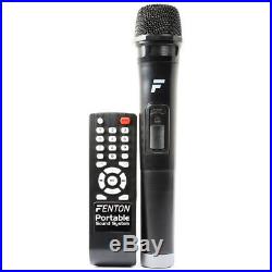 Fenton FPS10 Portable PA Karaoke Bluetooth Speaker System Headset Radio Mic 150W