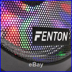 Fenton FPS12 Portable Bluetooth PA Speaker System Aerobics Busking Battery Power