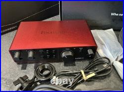 Focusrite Scarlett 2i2 Studio Bundle Audio Interface Mic Headphones & Cable