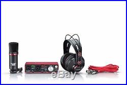 Focusrite Scarlett 2i2 Studio Recording Bundle with Pro Tools M-Audio Speakers