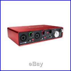 Focusrite Scarlett 2i4 2nd Gen USB Audio MIDI Interface + Pro Tools & Ableton