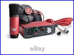 Focusrite Scarlett Solo Studio Pack Kit with Tripod Microphone Stand