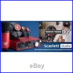Focusrite Scarlett Studio Pack Gen 1 Pak w Microphone Headphones REFURB