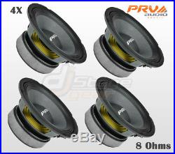 Four PRV Audio 6MR250A 6.5 Mid Range 4x Woofers 8 Ohms Speaker PRV 6 in ALTO