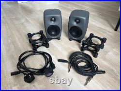 GENELEC 8020D Active Studio Monitors (PAIR) + IsoAcoustics 155 STANDS + 2xCables