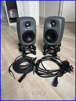 GENELEC 8020D Active Studio Monitors (PAIR) + IsoAcoustics 155 STANDS + 2xCables