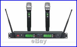 GTD 2 x100 Channel UHF Cordless Wireless Microphone Mic System 500 MHz Band B-22