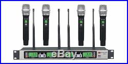 GTD 4x100 Channel UHF Wireless Handheld Microphone Mic System 500 Mhz Band B-33H