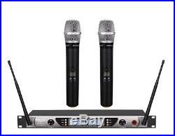 GTD Audio 2x100 Ch UHF Wireless Handheld Microphone Mic System G-600