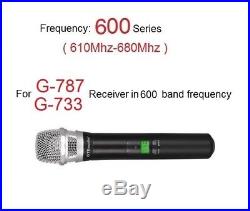 GTD Audio Hand-held Microphone for G-787, G-733 system in 600Mhz Frequency II