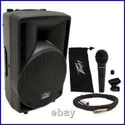 Harmony Audio HA-C8A Pro DJ 8 Powered 300W Active PA Speaker & Peavey PV Mic