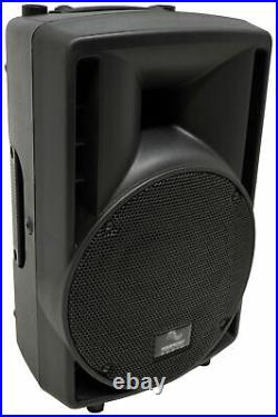 Harmony Audio HA-C8A Pro DJ 8 Powered 300W Active PA Speaker & Peavey PV Mic