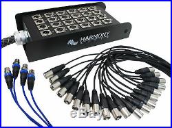 Harmony Audio HA-SB2425 XLR Snake Cable 24 Channel 25 Feet (20 Send 4 Returns)