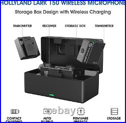 Hollyland Lark 150 Wireless Lavalier Microphone with Charging Case, Lapel Mic wi