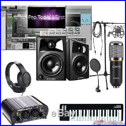 Home Recording Bundle Studio Package Midi 32 M-Audio Art Software Free Ship
