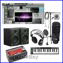 Home Recording Bundle Studio Package Midi 32 Mackie Monitors with Pro Tools First