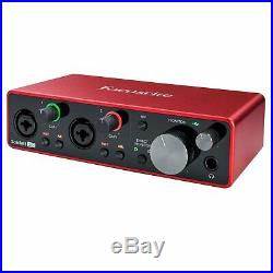 Home Recording Pack Focusrite Scarlett 2i2 Audio Recording Interface w Speakers
