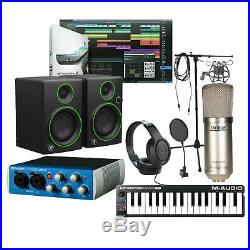 Home Recording PreSonus Studio One Software Bundle Mackie AudioBox USB 96