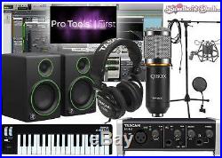 Home Recording Pro Tools Bundle Studio Package Tascam Mackie Software