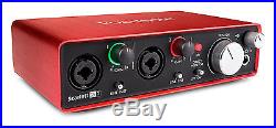 Home Recording Studio Package Bundle with Two Mics Focusrite CAD Pro Tools