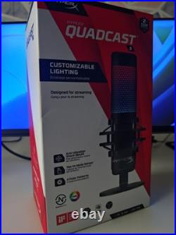 HyperX QuadCast S RGB LED USB Cardioid Microphone Black