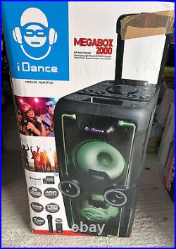 IDance Megabox 2000 Bluetooth Sound System 400w Giant Boombox Karaoke Speaker