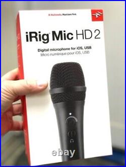 IK Multimedia iRIG Mic HD 2 high resolution microphone for iOS, Mac, PC