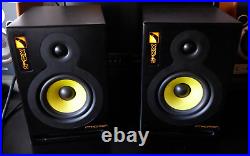 Intimidation XS5 Studio Monitors Speakers Active Black yellow Light Up Bass