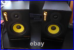 Intimidation XS5 Studio Monitors Speakers Active Black yellow Light Up Bass