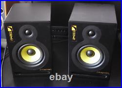 Intimidation XS5 Studio Monitors Speakers Active Black yellow Light Up Bass