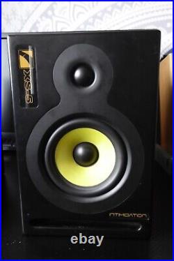 Intimidation XS5 Studio Monitors Speakers Active Black yellow Light Up Bass