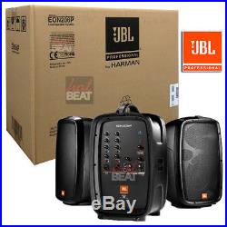 JBL EON206P Portable PA System with Powered Speakers Set with Mixer 632709973219