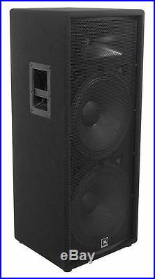 JBL JRX225 Dual 15 4000w DJ/PA Speakers+Powered 8-Channel Mixer withUSB/Effects