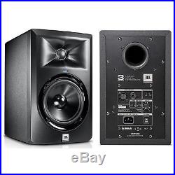 JBL LSR305 5 Two-Way Powered Bi-amplified Studio Reference Monitor Speaker Pair