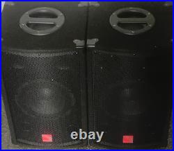 JBL PA Speaker Model Passive Wired PA Speakers Pair, Black Rectangle Shape