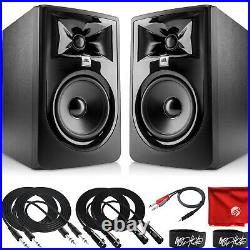 JBL Professional 305P MkII 5-Inch 2-Way Powered Studio Monitor Pair with Cables