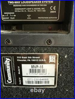 JOB LOT 2 x Wharfedale Pro EVP-X15 and 2 x Community MVP 15 Speakers