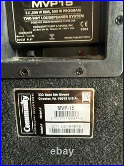 JOB LOT 2 x Wharfedale Pro EVP-X15 and 2 x Community MVP 15 Speakers