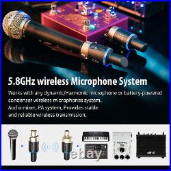 JOYO 5.8GHz Microphone Wireless System Transmitter & Receiver 4 Channels Dynamic