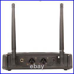 KAM Wireless Dual Radio Microphone Fixed Channel System UHF KWM11PRO
